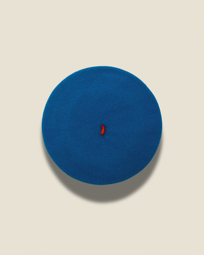 [AMO019] Le Beret Francais - Beret Baskenmütze - Teal blue