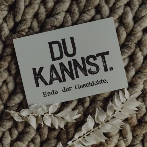 [PK004] Saja - Gestempelte Postkarte - Du kannst