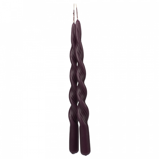 Branded by - Stabkerze twisted swirl (breit) 2,2x30 cm