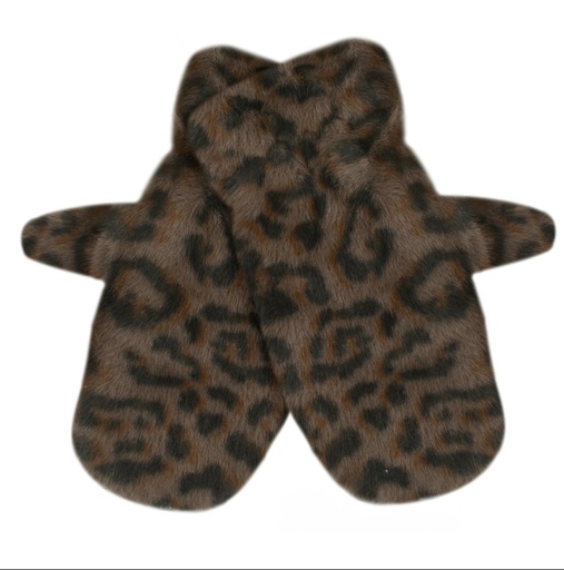 Handschuhe Fluffy Leo brown