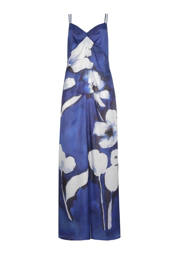 Caroline Biss - Kleid MAXI DRESS WITH SILKY SHEEN AND FLORAL PRINT, Multicolor