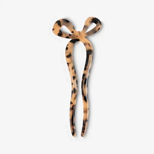 [017-A] Sasstie - Premium Haarnadel Hair Pin - Boogs Cheetah