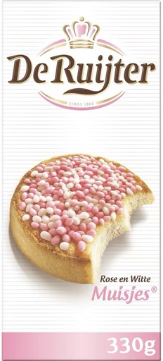 De Ruijter - Hagelslag Muisjes rosa weiß