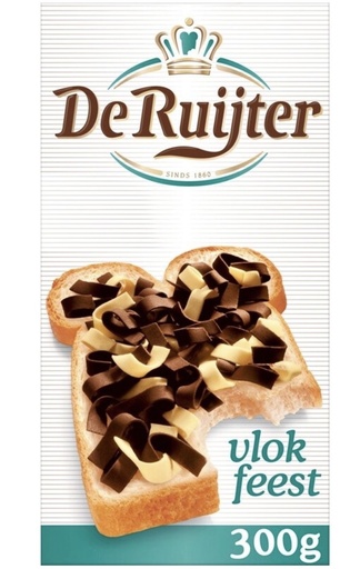 De Ruijter - Hagelslag vlok feest Vollmilch- und weiße Schokolade