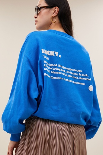 By Bar - Bibi Dictionary Sweater - 1628 French Blue