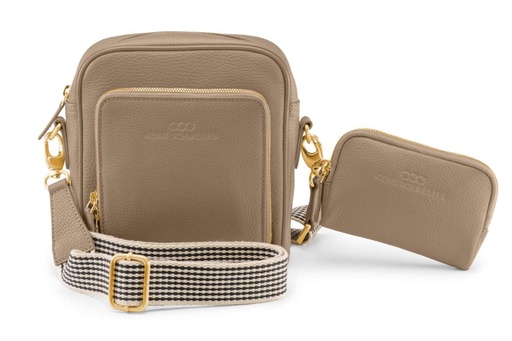 [25505] BO | taupe | gold | genarbt