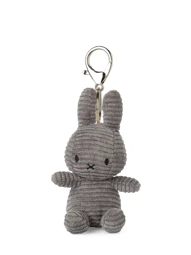 [24010] Bon ton toys - Schlüsselanhänger MIFFY Keychain | eco Corduroy | grey 10cm