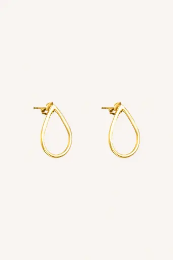 [17126305-750] By Bar - Pd Tear Earring - 750 gold