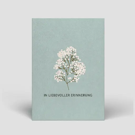 [PT0118] Naturbedacht - Postkarte - In liebevoller Erinnerung