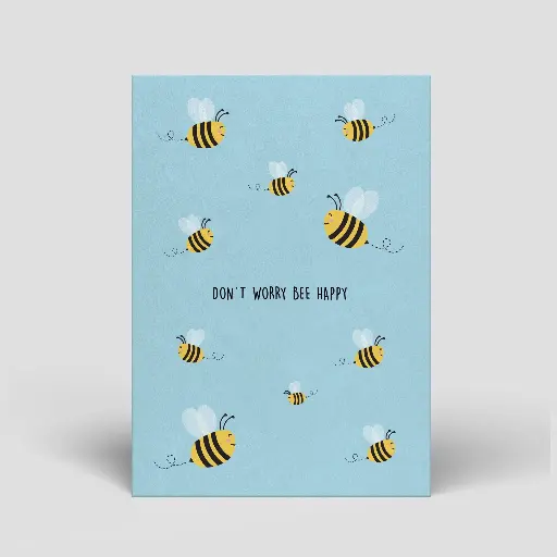 [PT0108] Naturbedacht - Postkarte - Don’t worry bee happy