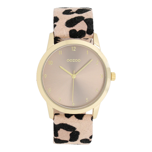 [C11372] Oozoo Timepieces - Armbanduhr - Leo Damen - gold/taupe 38mm M