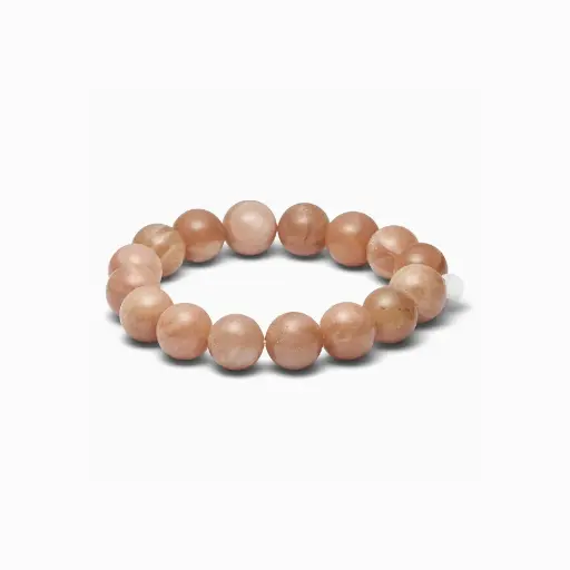 [CSUN-KA-12MM] Soï Copenhagen - Armband Chunky Sunstone Stretch Bracelet 12mm - Power