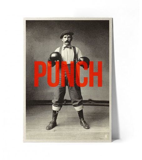 [S02-03M] Carte Kencre - Siebdruckkarte - Punch (orange) - M (15x21cm)