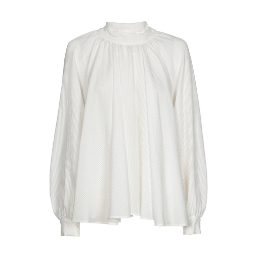 Caroline Biss - LOOSE-FITTING TUNIC WITH REFINED RIBBED TEXTURE AND BACK EFFECT off white