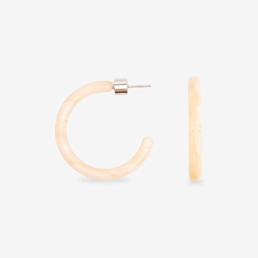 [011-E] Sasstie - Ohrringe - Loop Macadamia