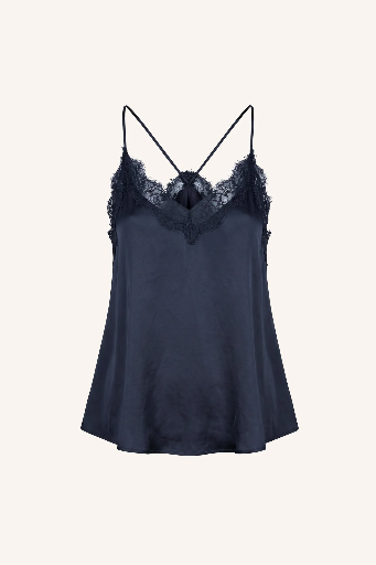 By Bar - Pia Satin Top - 1630 captain blue