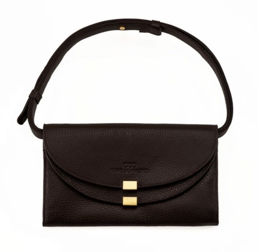 [26029] OLIVIA | dunkelbraun | gold | genarbt