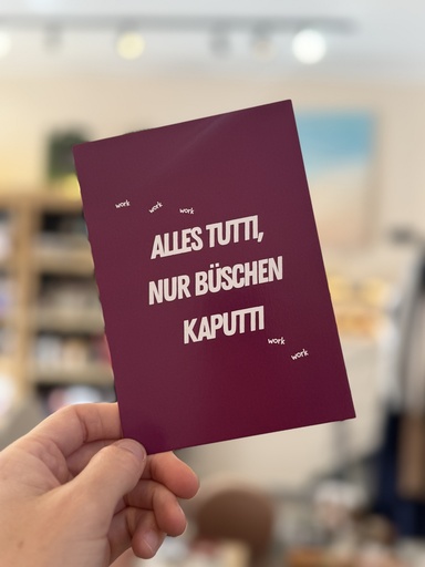 [#4272] Stilbude - Postkarte - Alles tutti, nur büschen kaputti