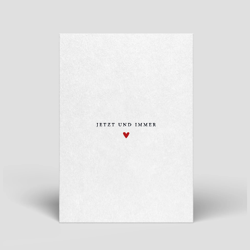 [PT0033] Naturbedacht - Postkarte - Jetzt und immer (Herz)