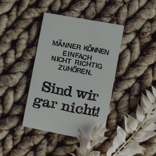 [PK032] Saja - Gestempelte Postkarte - Männer können nicht…