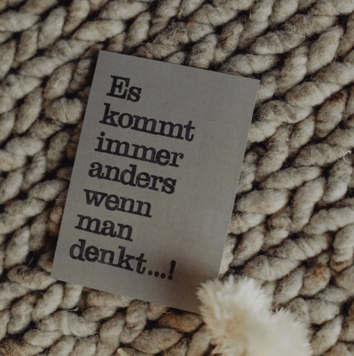 [PK013] Saja - Gestempelte Postkarte - Es kommt anders