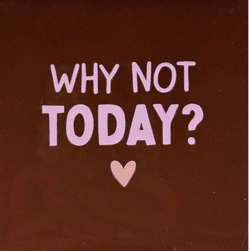 [23.10.27908] Yett Tiles - Fliese/Untersetzer - Why not today? - Kastanie/Warmrosa/Lachs