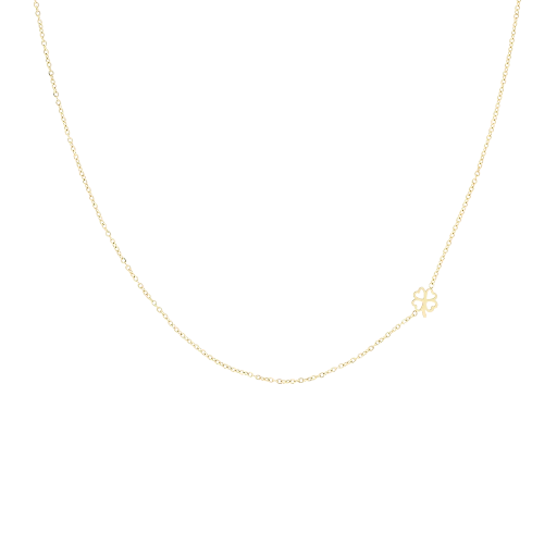 [SN-2037] Oozoo Jewellery - Kette necklace gold with clover