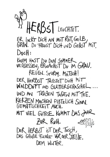 [#219] Edition Gute Geister - Postkarte - Herbst leuchtet