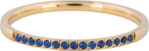 Charmins Ring - R1265 - Gold Small Alliance Ring Saffier Crystals
