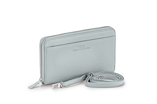 [5088] tragbar soft | aluminium | silber | genarbt