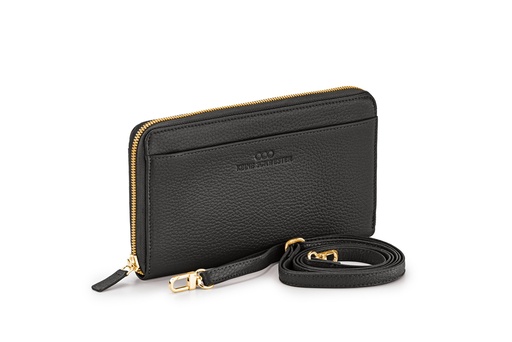 [4901] tragbar soft | schwarz | gold | genarbt