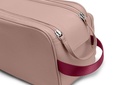 Doppel-Waschtasche | altrosa | beere | silber | genarbt