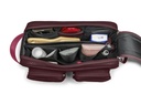 Doppel-Waschtasche | beere | beere | silber | genarbt