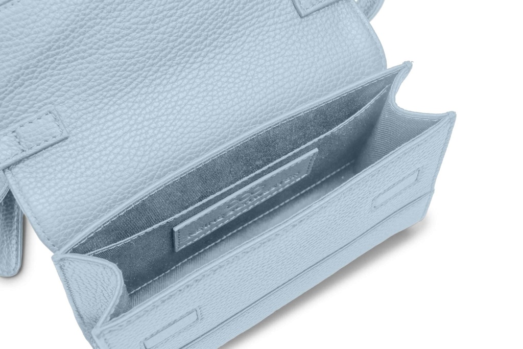 LILO | hellblau | silber | genarbt