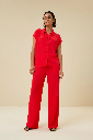 By Bar - Kiek Viscose Top Poppy Red 305