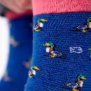 Billybelt - Baumwollsocken Animal DUCK gestreift - blue, red, yellow