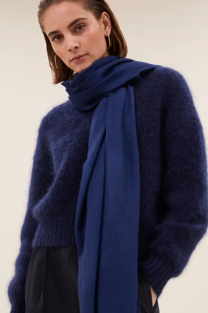 By Bar - Aria Scarf - 1603 navy blue