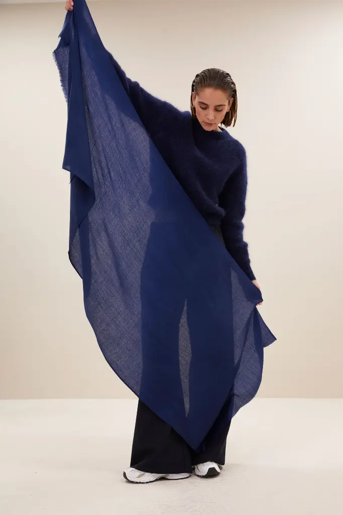 By Bar - Aria Scarf - 1603 navy blue