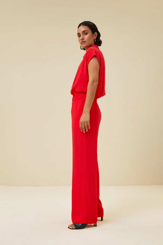 By Bar - Kiek Viscose Top Poppy Red 305