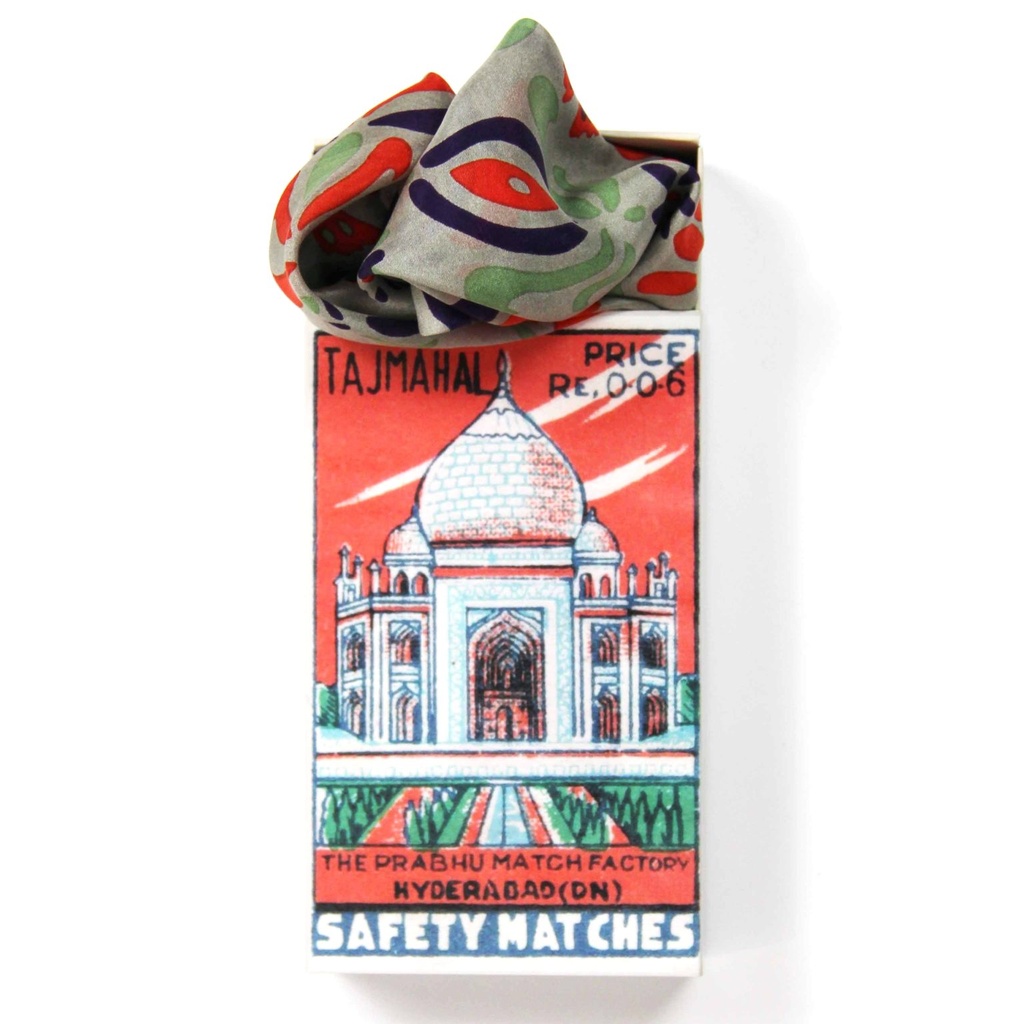 Les Belles Vagabondes - Seidentuch Mini Yulia Brique