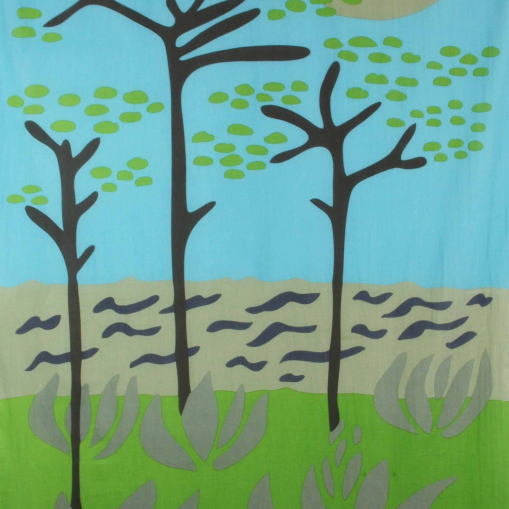 Les Belles Vagabondes - Schal Cap breton vert green - 100 % Bio-Baumwolle