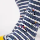 Billybelt - Baumwollsocken BICYCLE gestreift - blue, white