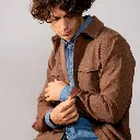 Billybelt - Surchemise Hemdjacke knitterfrei - leaf brown