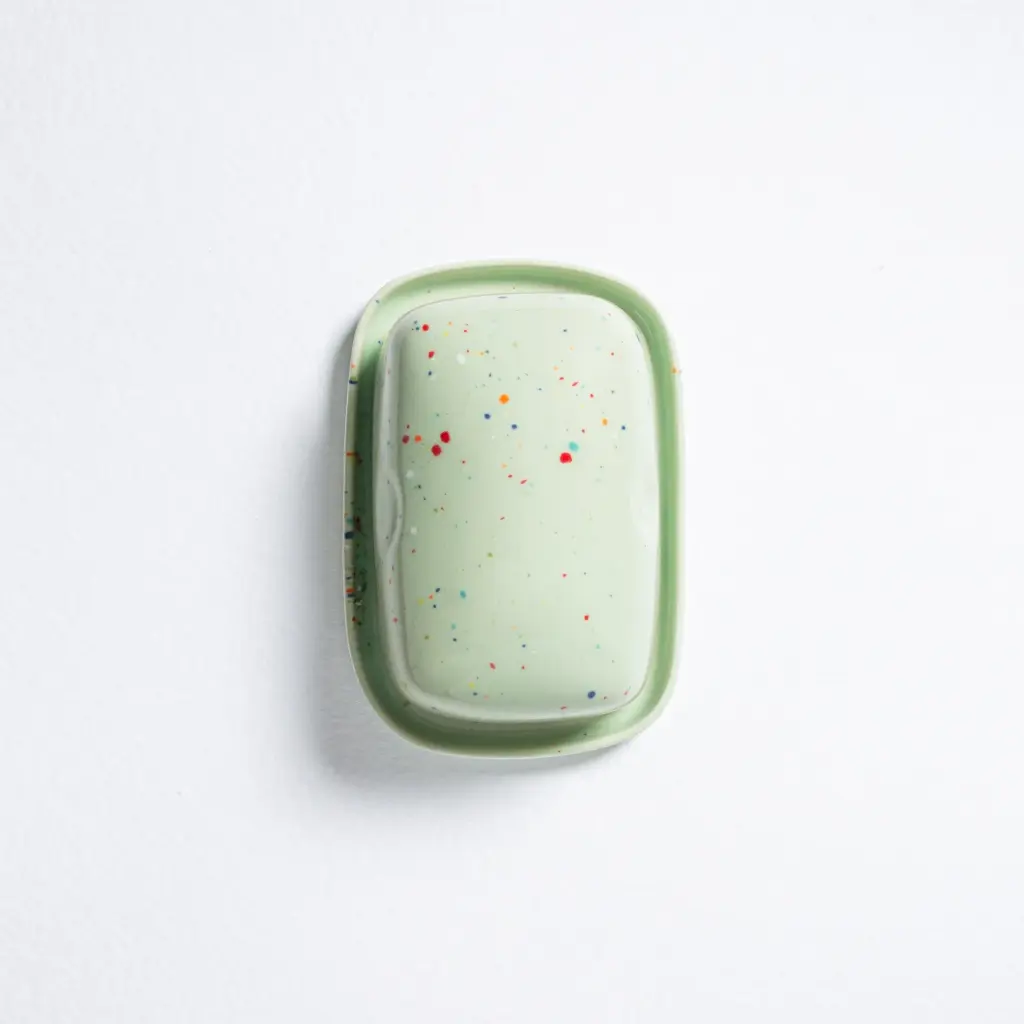 Egg Back Home - Butterdose New Party Butter Dish Green