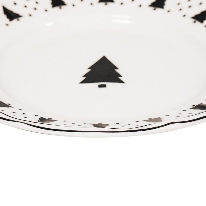 Housevitamin - mittlerer Teller Plate Xmas Tree Newbone China 10x15x1,5cm