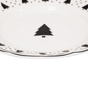 Housevitamin - mittlerer Teller Plate Xmas Tree Newbone China 10x15x1,5cm