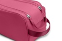 Doppel-Waschtasche | pink | beere | silber | genarbt