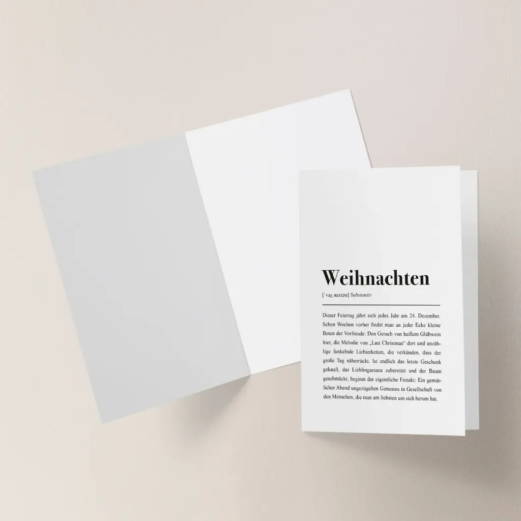 Aemmi - Klappkarte mit Umschlag - Weihnachten