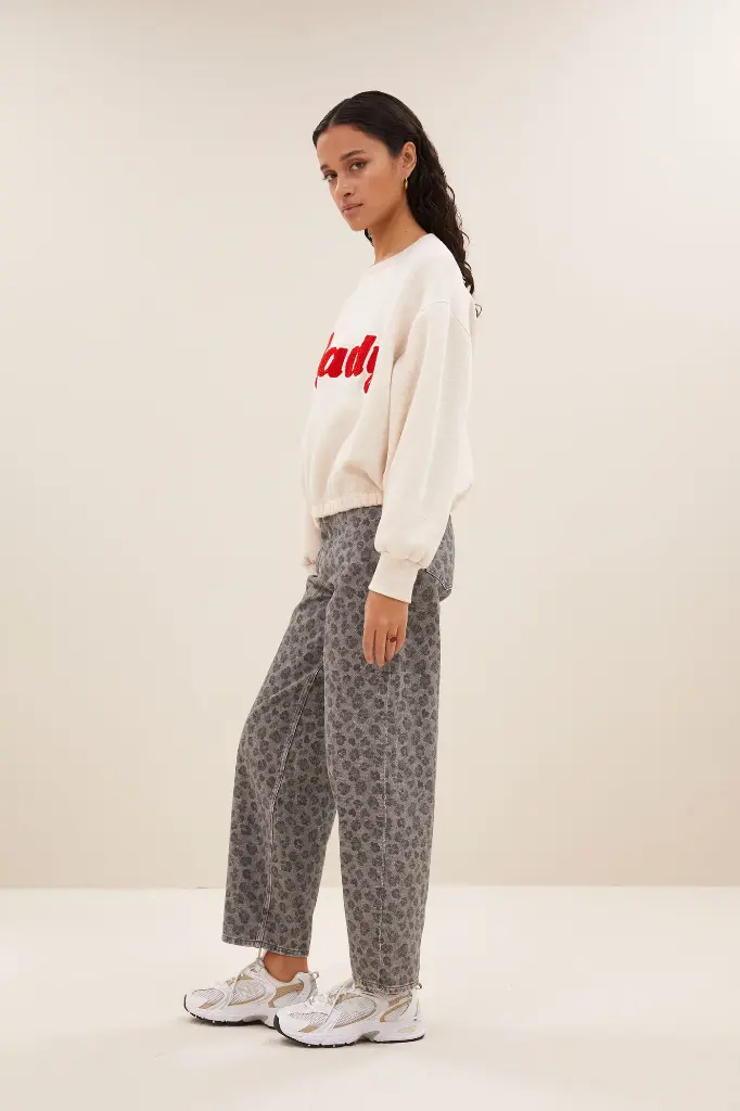 By Bar - Bodil Ready Sweater - 826 oyster melee 