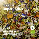 Urban Tea - Sandman - Bio Hanfteemischung mit Orange & Lavendel im Violettglas - 50g